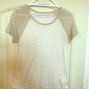 Off white and gold T-shirt